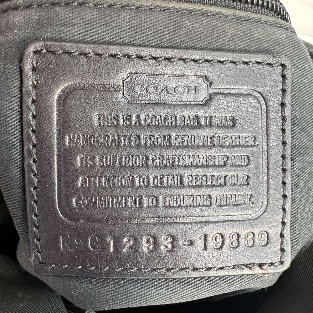 Coach Medium Shoulder Bag Legacy Penny Hobo 19889 Silver Hardware‎ Black Leather - Picture 13 of 16